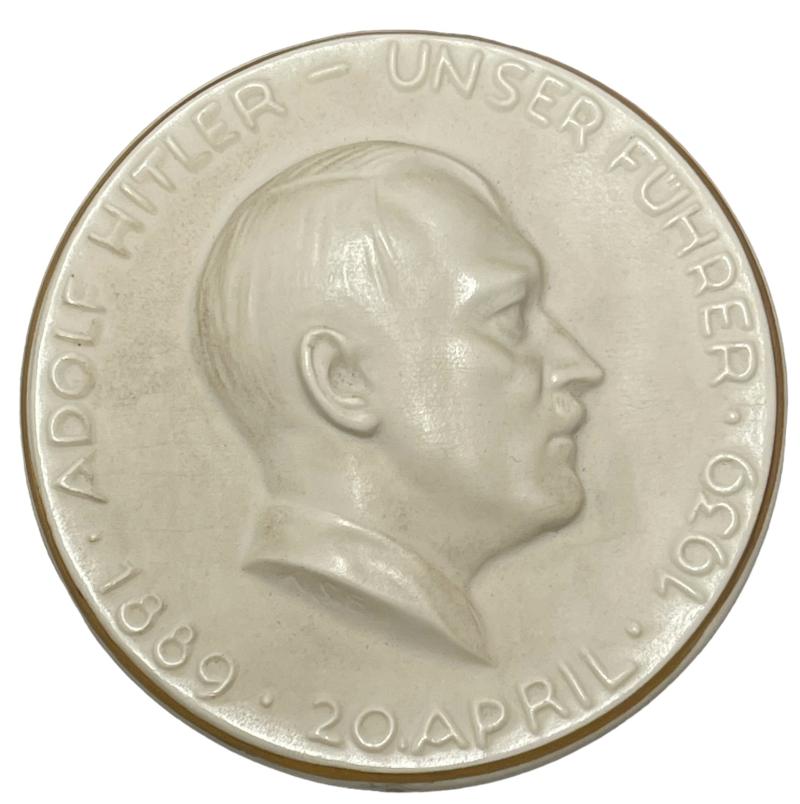 Porcelain Adolf Hitler Plaque