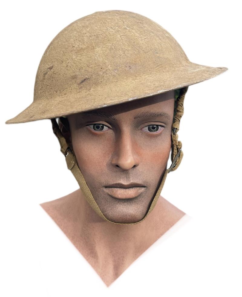 IMCS Militaria | South African WW2 made Brodie Helmet in Dessert Camo