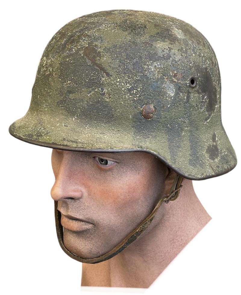 Wehrmacht M40 rough structure camo Helmet