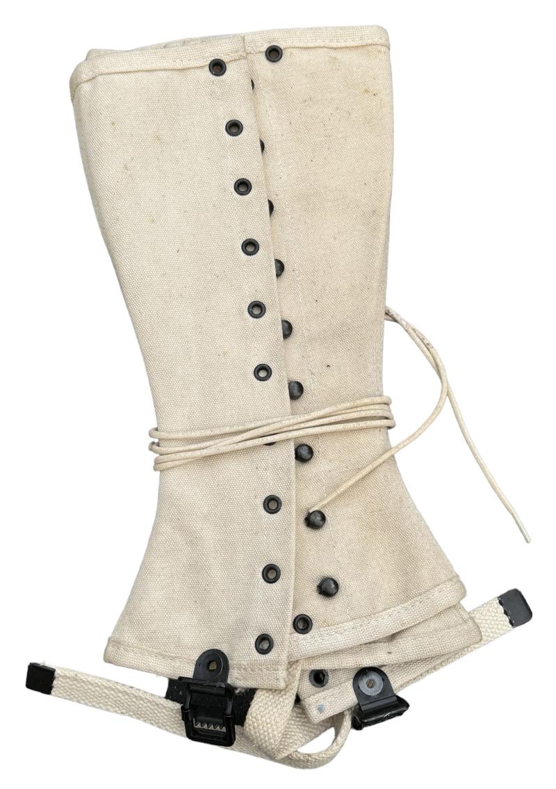 IMCS Militaria US WW2 white Leggings for MP and US Navy