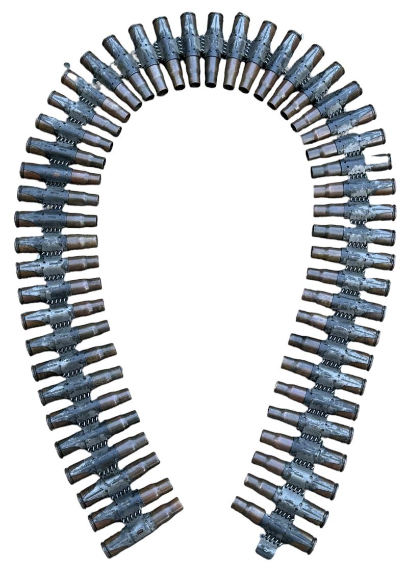 MG34/42 Ammunition Belt with empty shell casings
