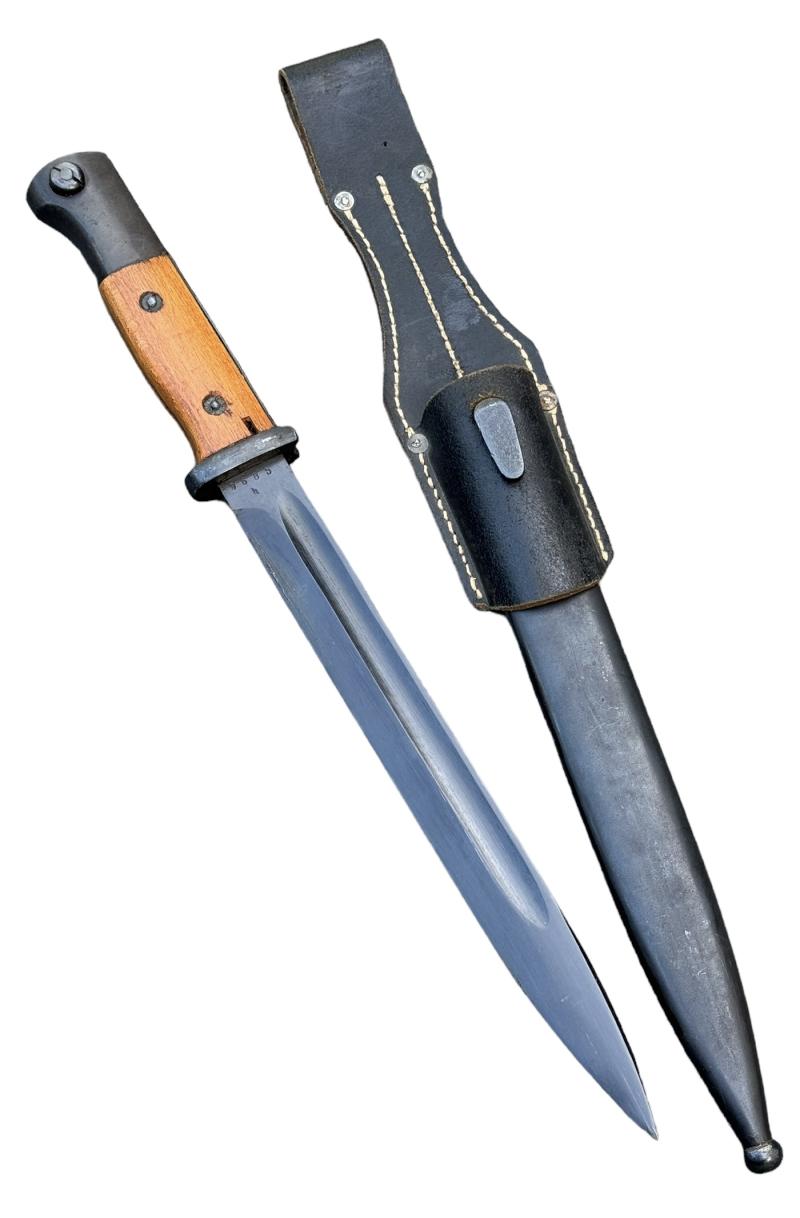 K98 Bayonet with leather Frog
