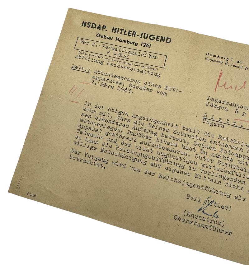 Hitler-Jugend Document