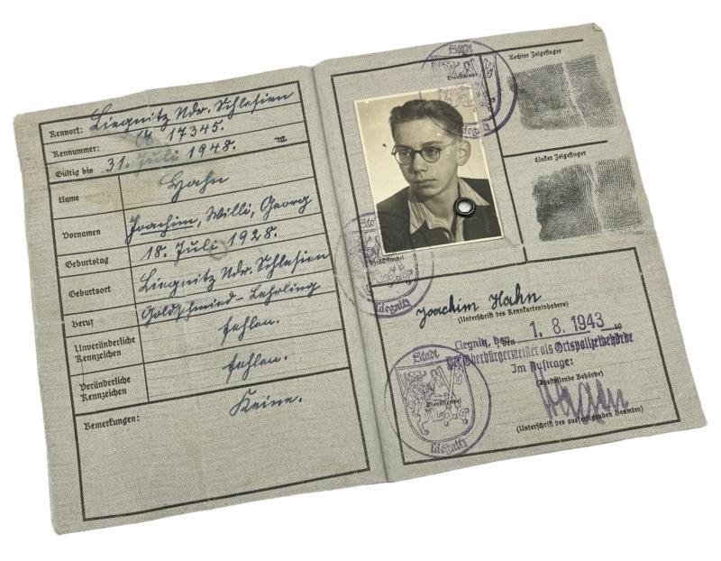 Deutsches Reich Kennkarte