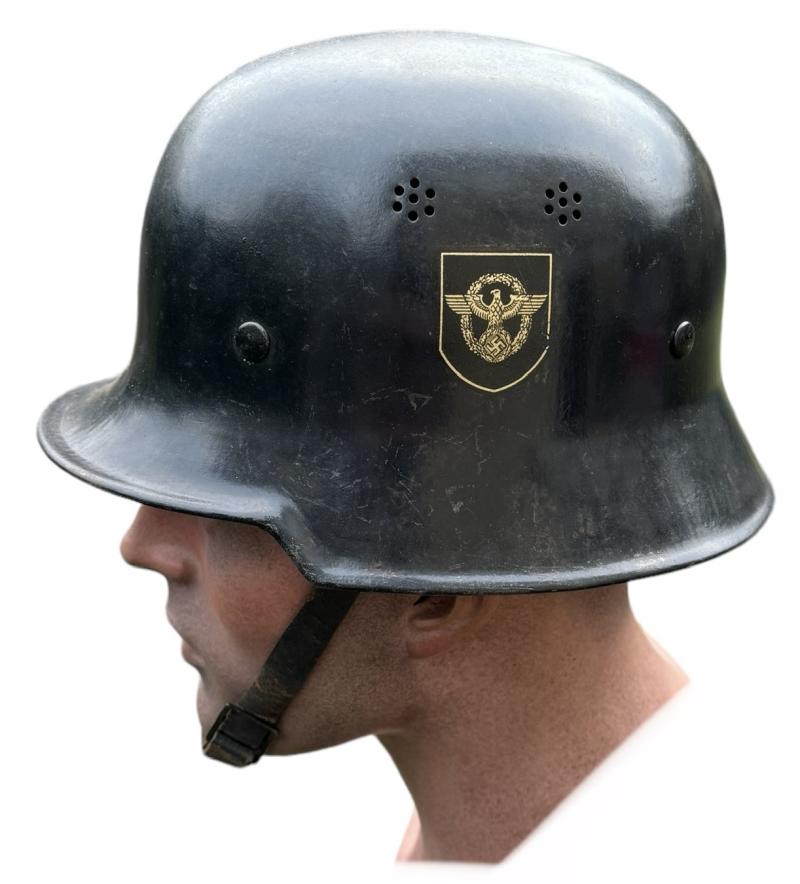 Third Reich M34 DD Polizei Helmet