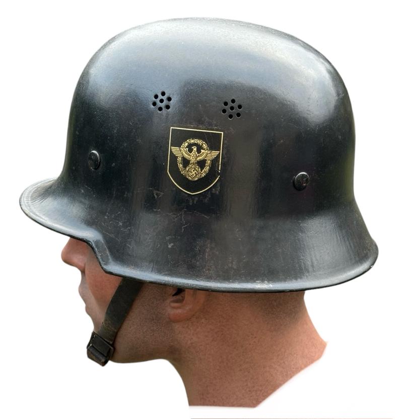 Third Reich M34 DD Polizei Helmet