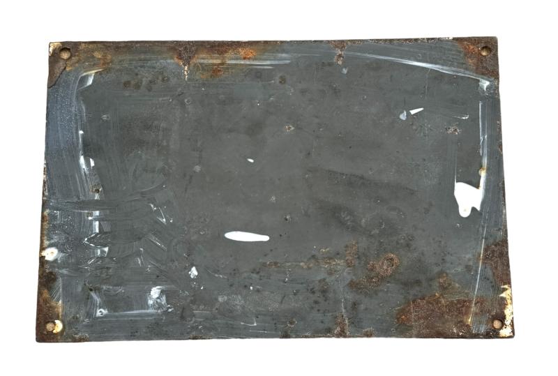 British WW2 metal Warning Sign un-exploded Ordnance.