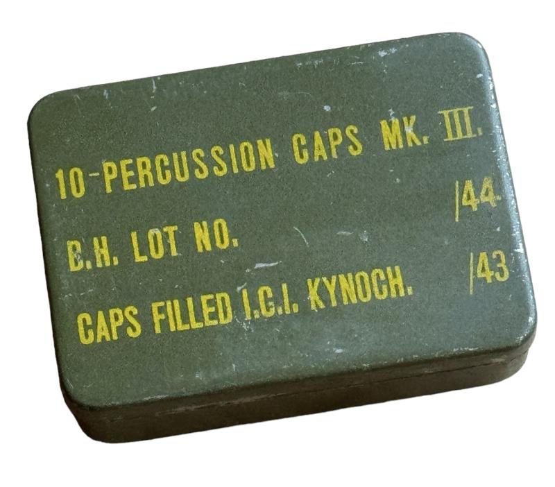 British WW2 metal Percussion Caps Can
