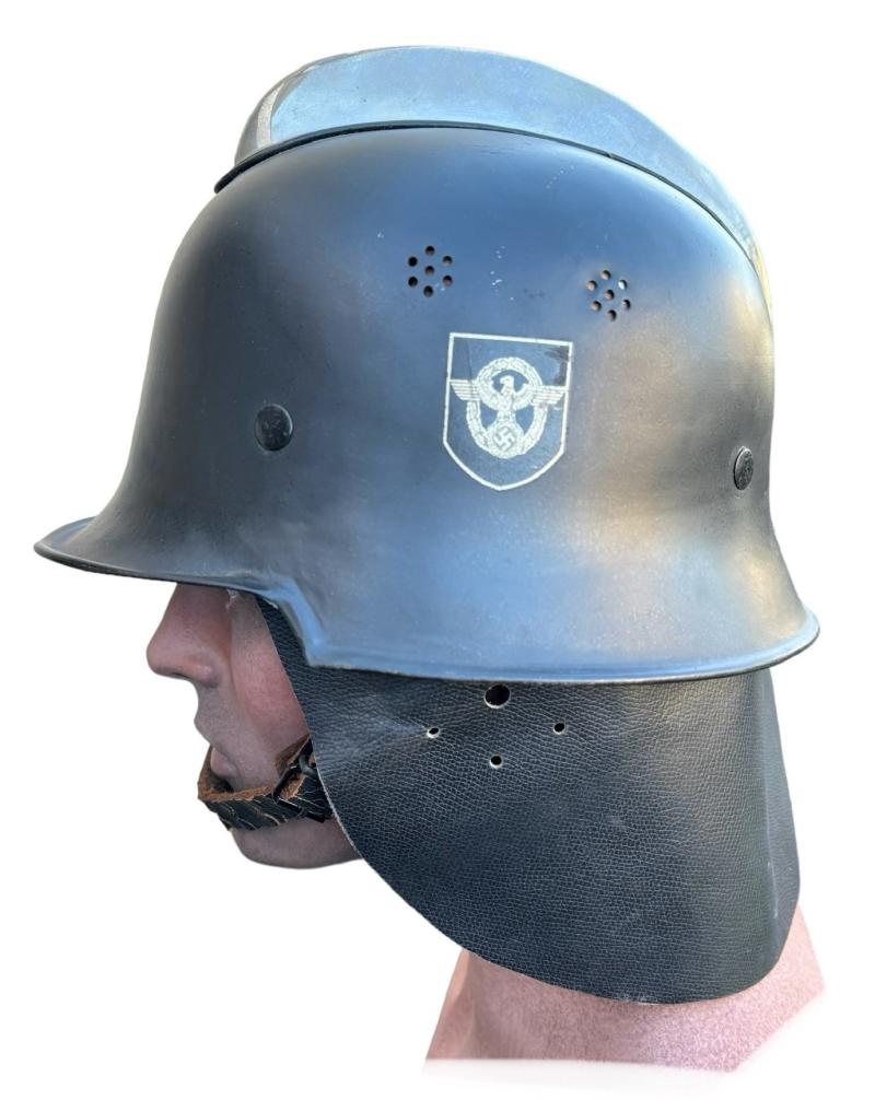 Third Reich Feuerschutz Polizei M34 DD Helmet