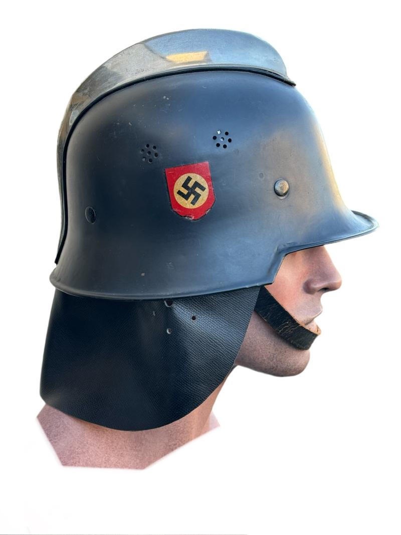 Third Reich Feuerschutz Polizei M34 DD Helmet
