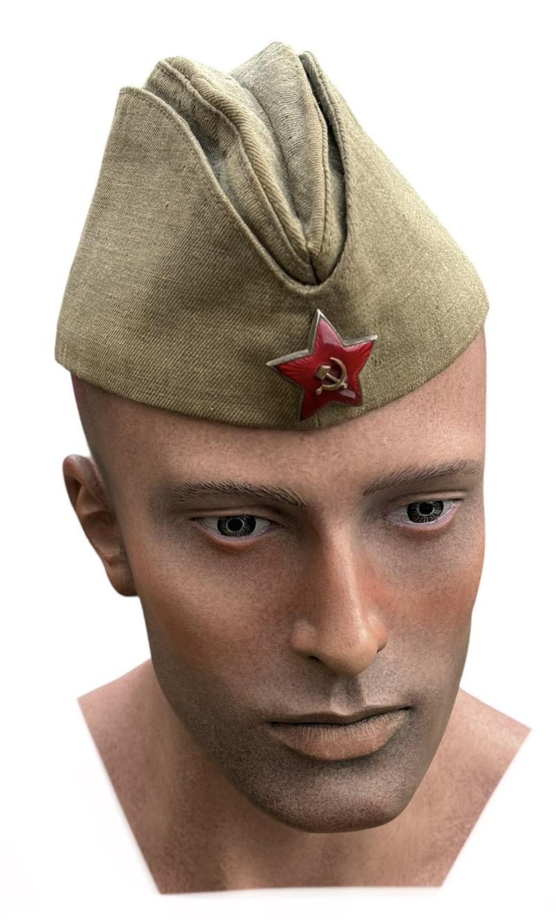 IMCS Militaria Soviet WW2 Pilotka Cap imcs-militaria-soviet-ww2-pilotka-cap
