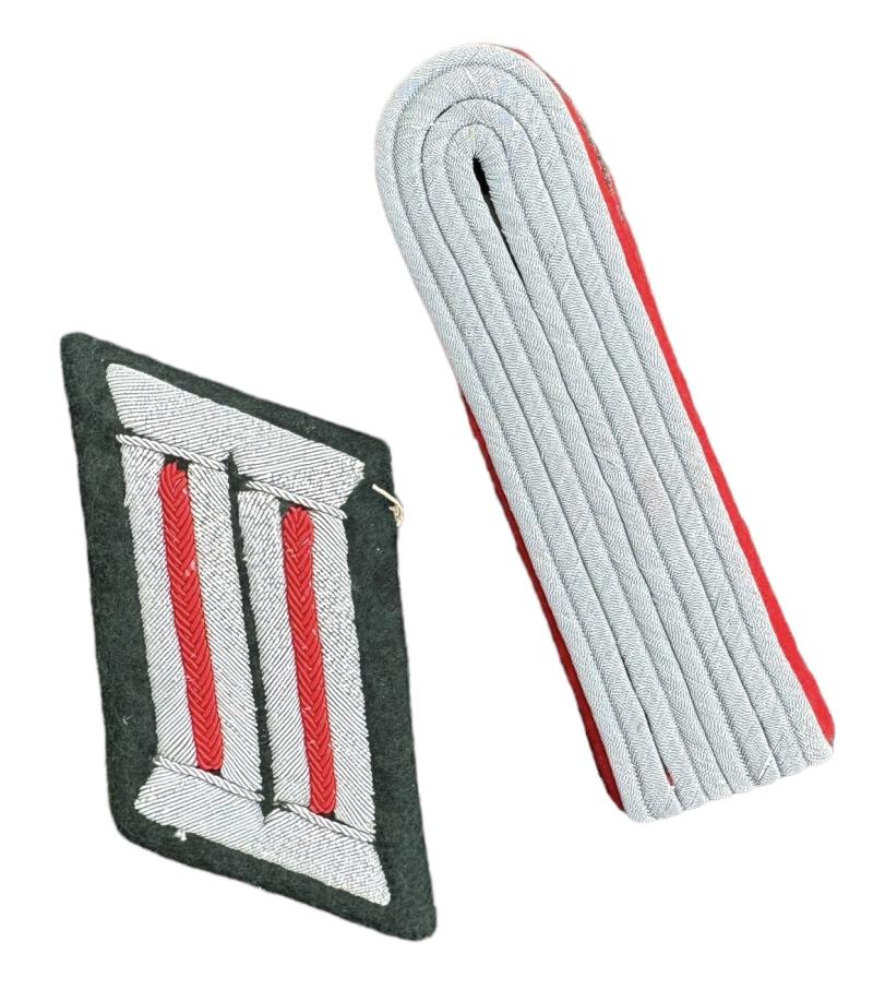 Wehrmacht Artillery Collar Tabs and Shoulder Boards