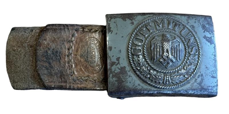 Wehrmacht steel Belt buckle with Tab