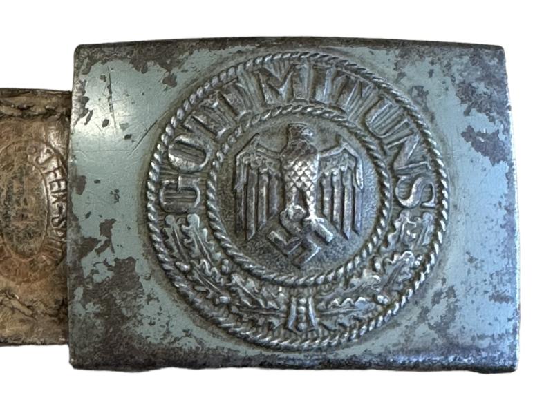 Wehrmacht steel Belt buckle with Tab