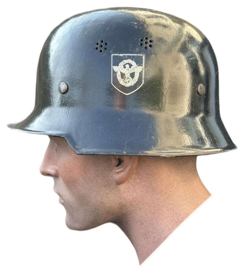 Third Reich M34 DD Polizei Helmet