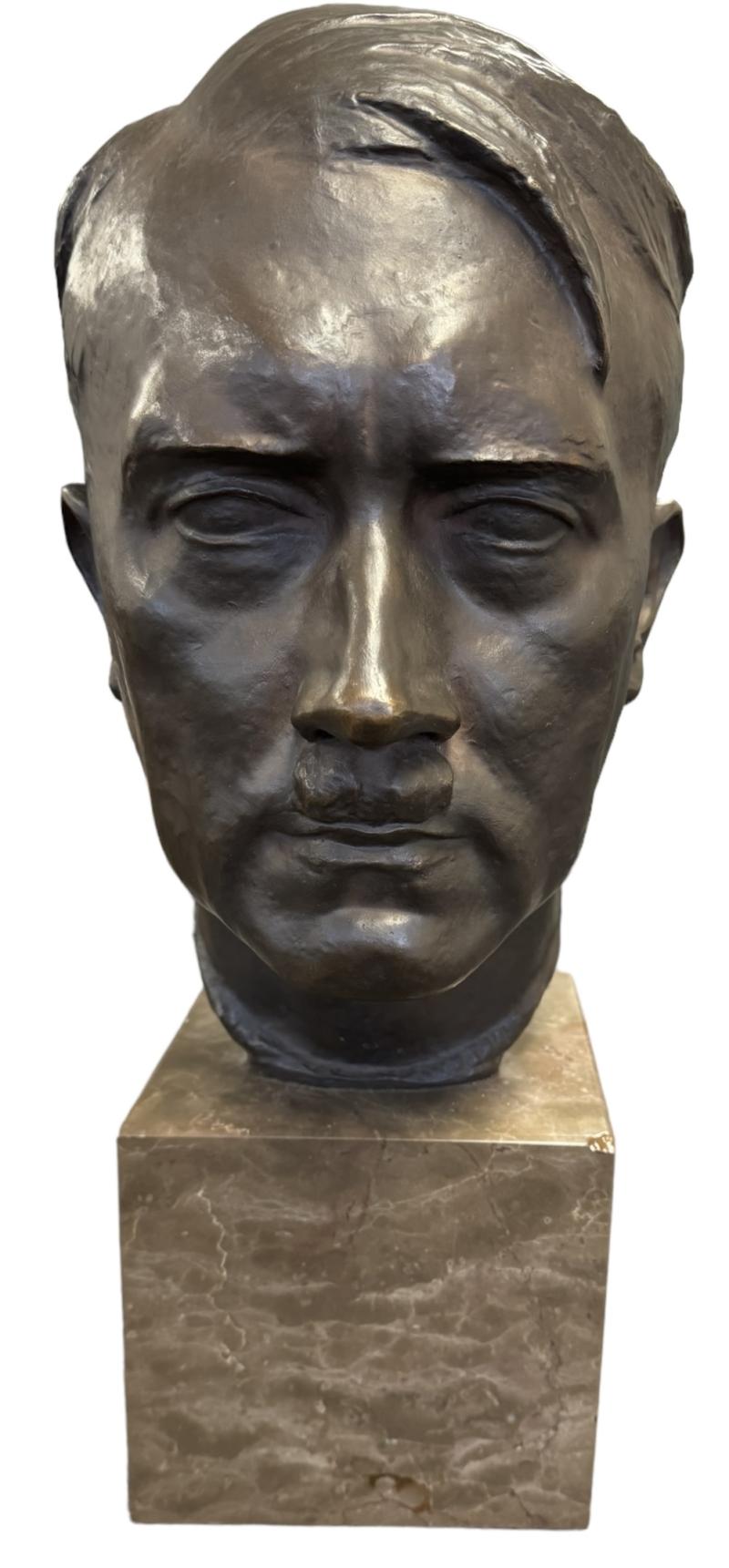 Bronze signed Adolf Hitler Buste