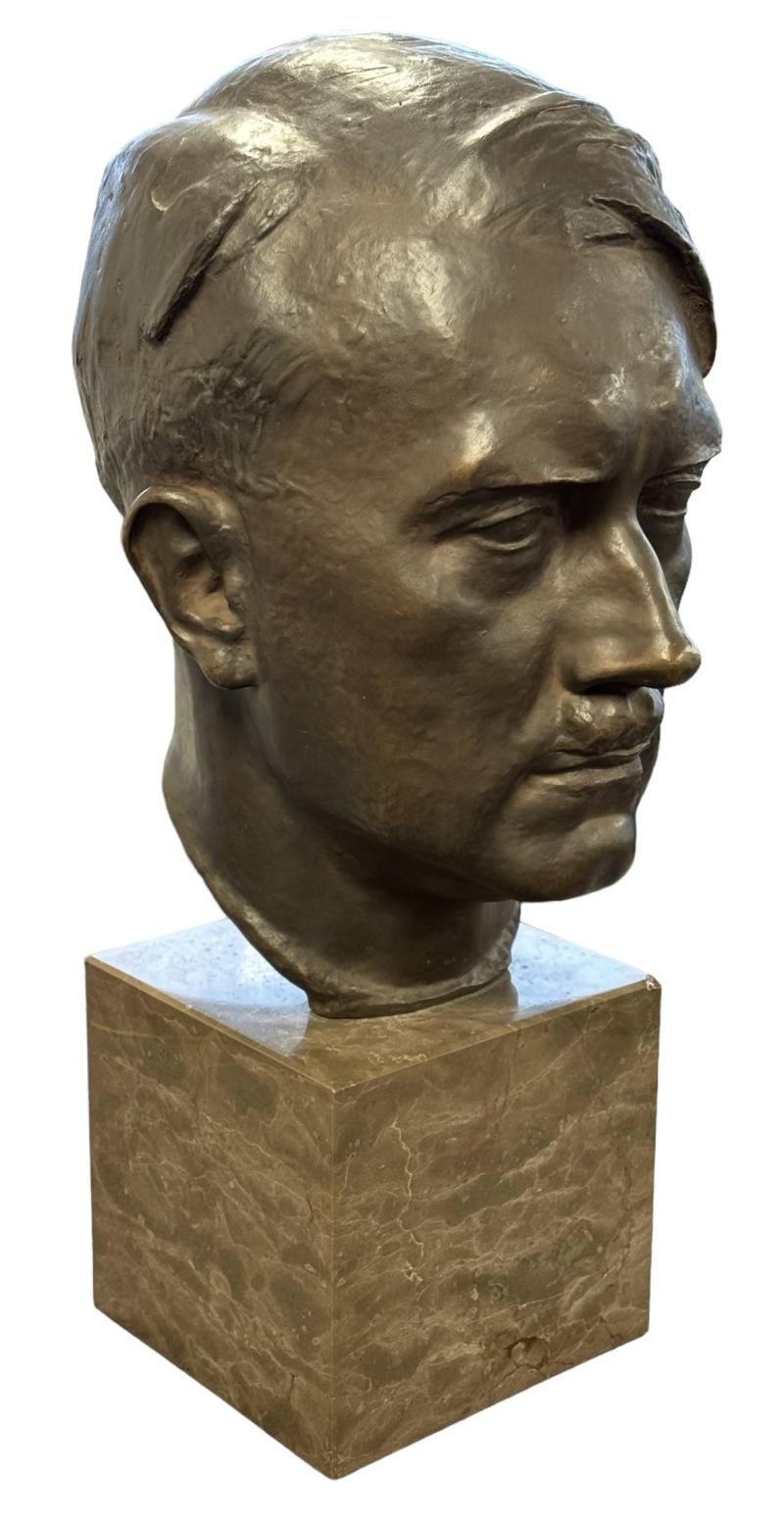 Bronze signed Adolf Hitler Buste