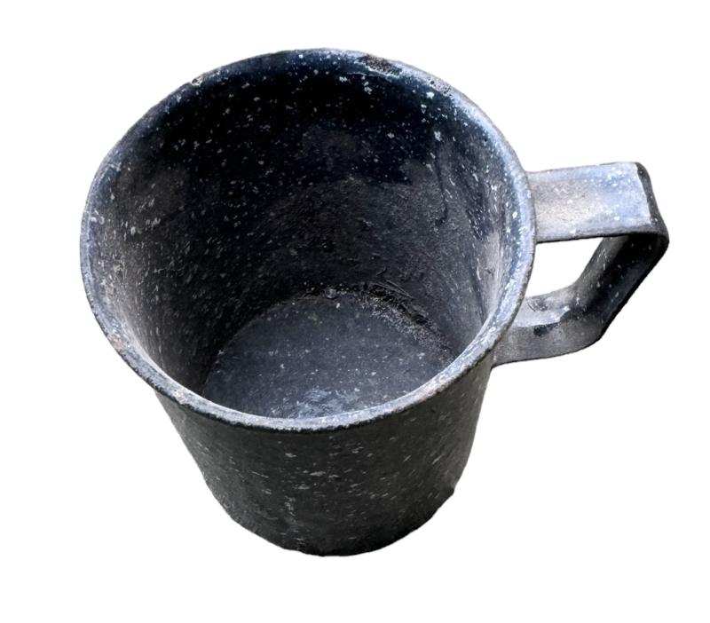 Enameled Drinking Cup made from Wehrmacht grenade shell