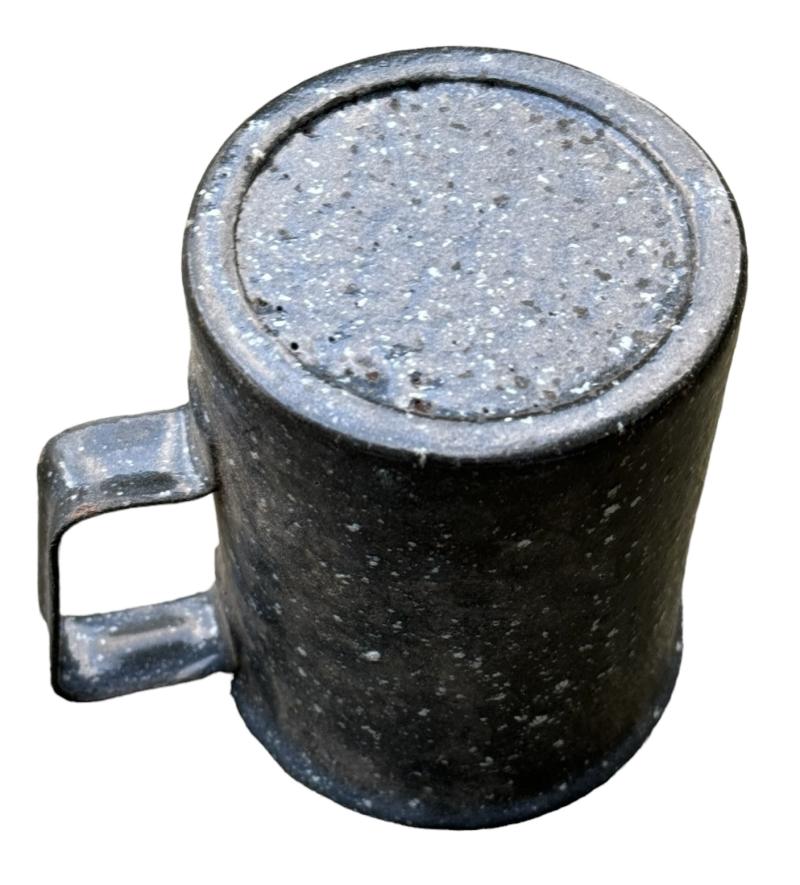 Enameled Drinking Cup made from Wehrmacht grenade shell