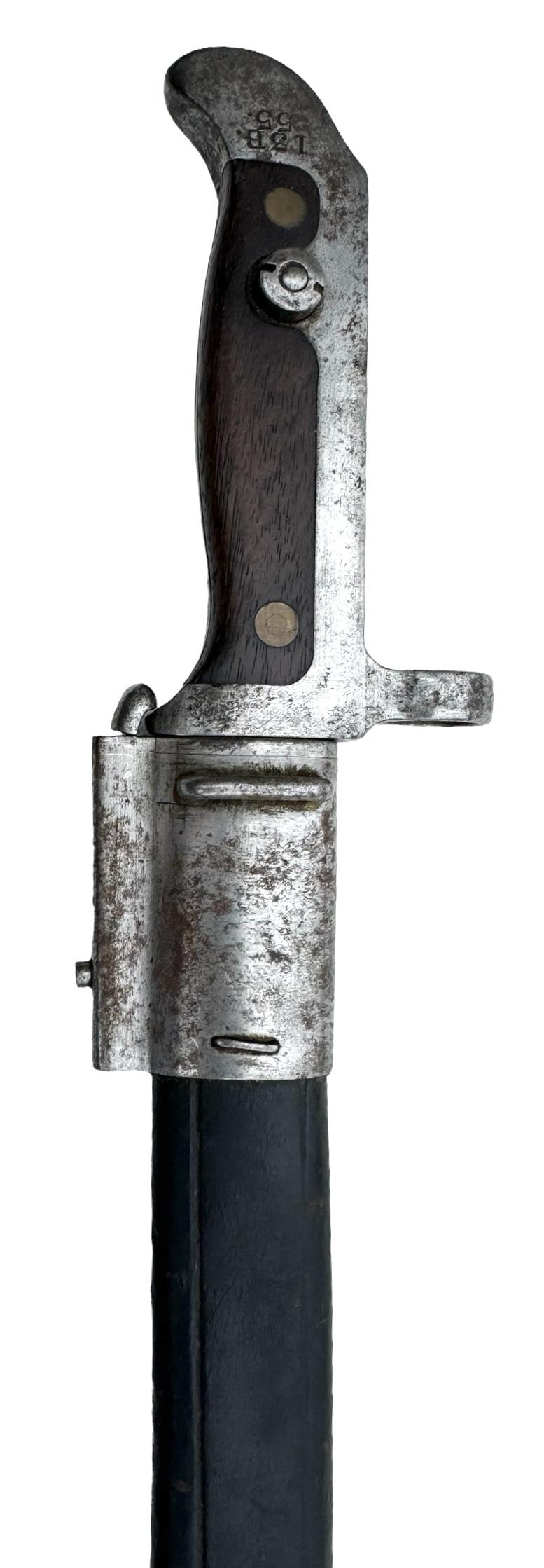 Danish M1915 Bayonet for the M1889 Krag-Jorgensen rifle and carbine.