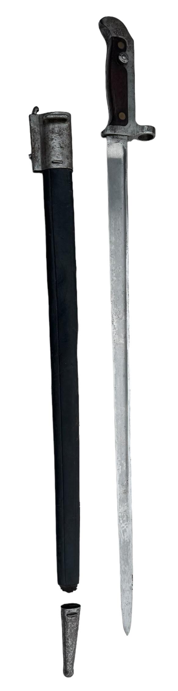 Danish M1915 Bayonet for the M1889 Krag-Jorgensen rifle and carbine.