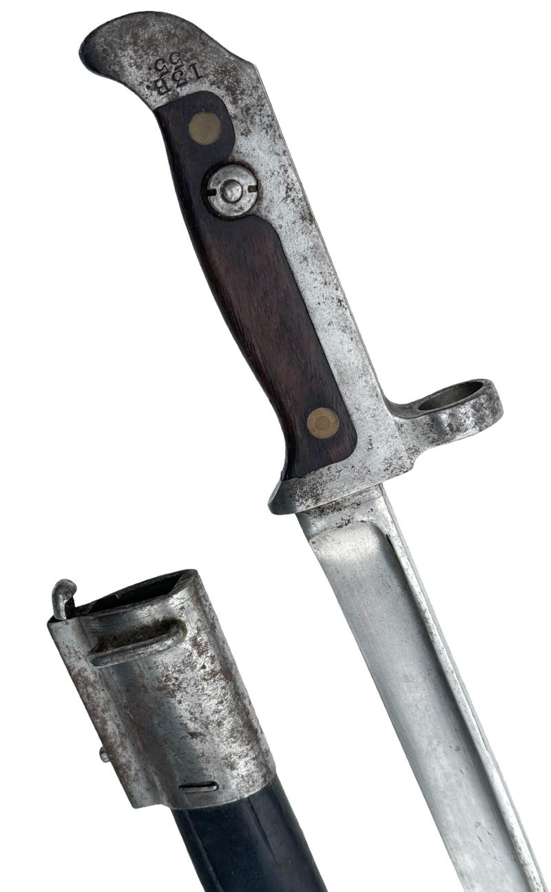 Danish M1915 Bayonet for the M1889 Krag-Jorgensen rifle and carbine.