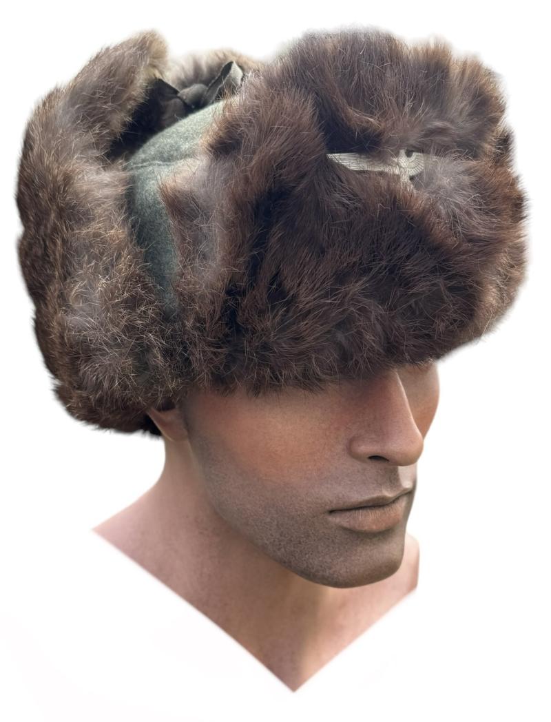Wehrmacht Rabit Fur Winter Hat