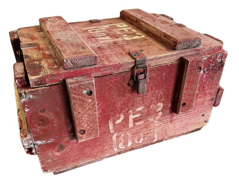 British WW2 wooden Explosives Chest