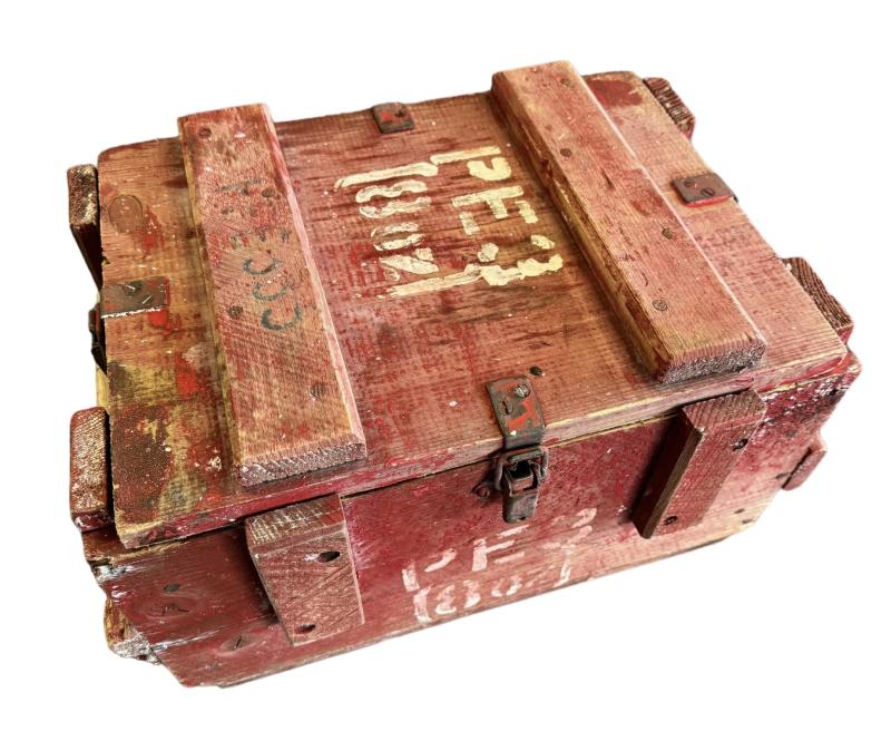 British WW2 wooden Explosives Chest
