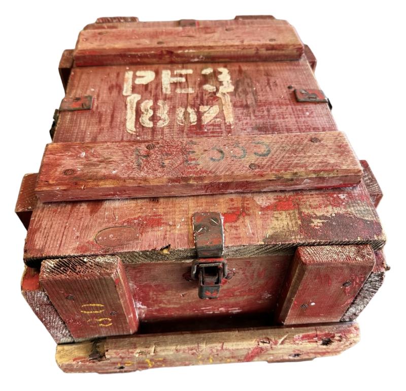 British WW2 wooden Explosives Chest