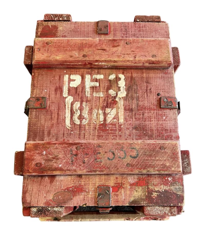 British WW2 wooden Explosives Chest