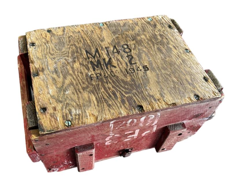 British WW2 wooden Explosives Chest