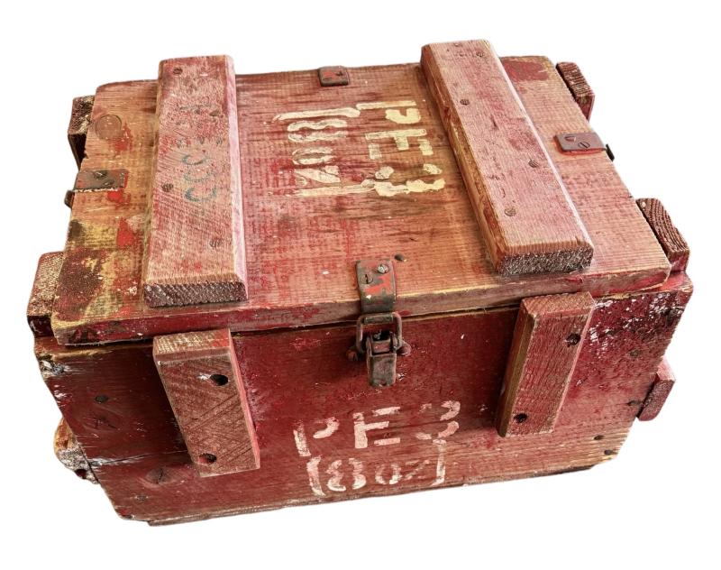 British WW2 wooden Explosives Chest