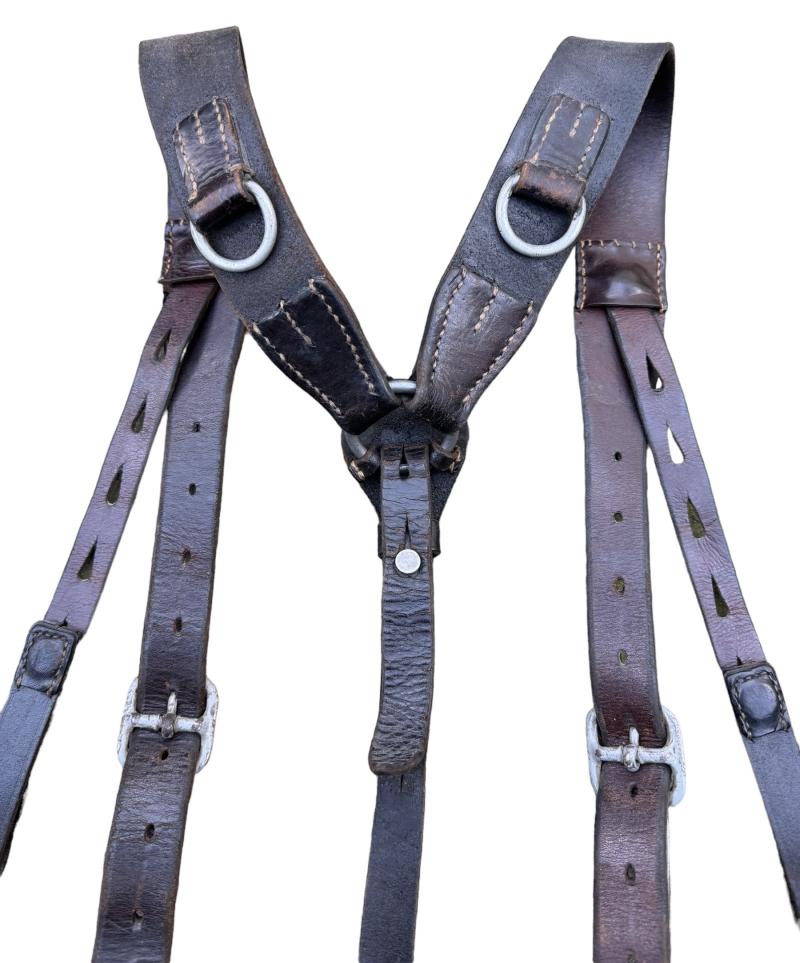Early Wehrmacht/WaffenSS combat Y strap (Koppeltragenstell)