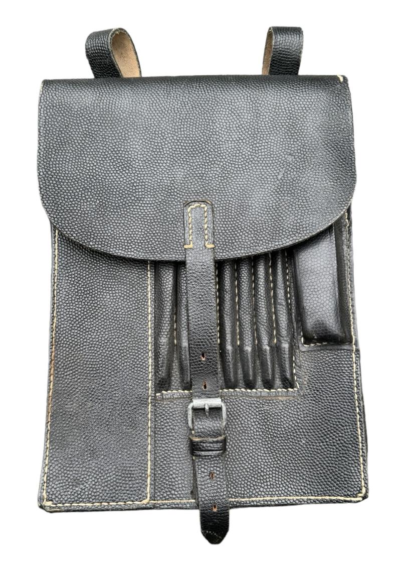 Wehrmacht/Luftwaffe/Wehrmacht Black leather Mapcase