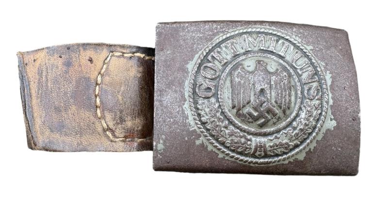 Wehrmacht steel Belt buckle with Tab