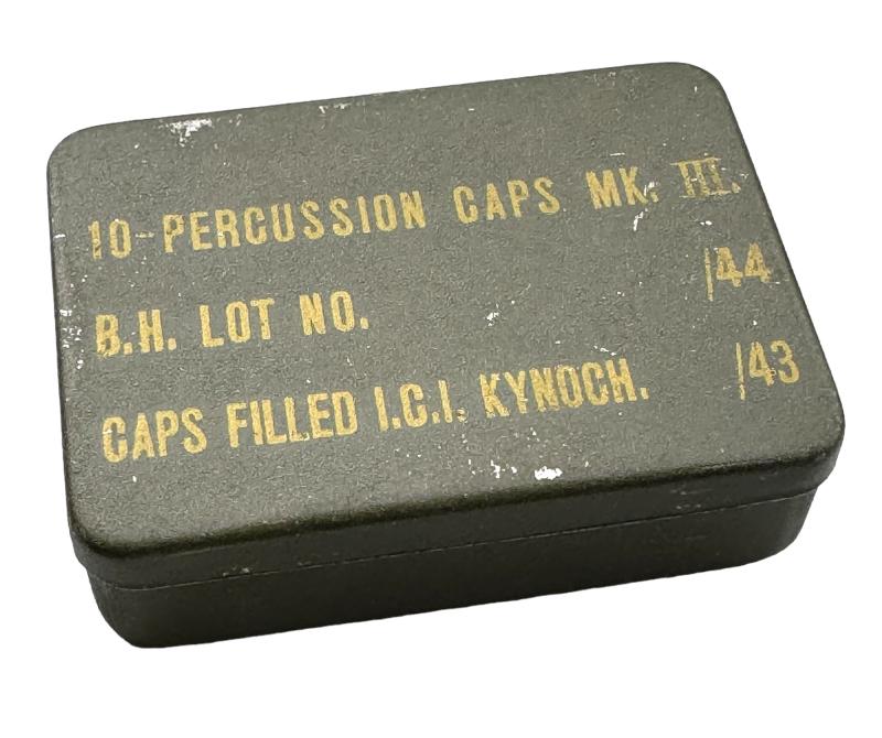 British WW2 metal Percussion Caps Can