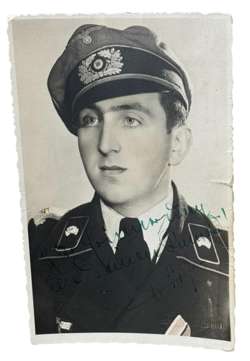 Wehrmacht postcard Photograph Wehrmacht Panzer Officer