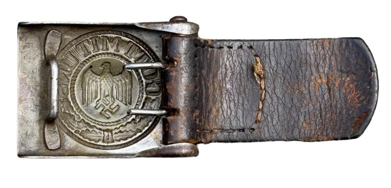 Wehrmacht steel Belt Buckle with Tab