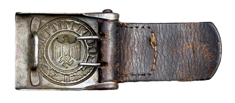 Wehrmacht steel Belt Buckle with Tab