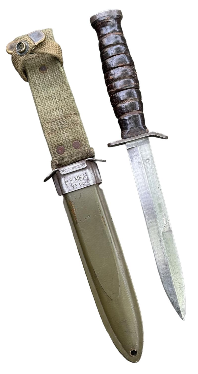IMCS Militaria | US WW2 M3 Combat Knife in US WW2 M8 Scabbard