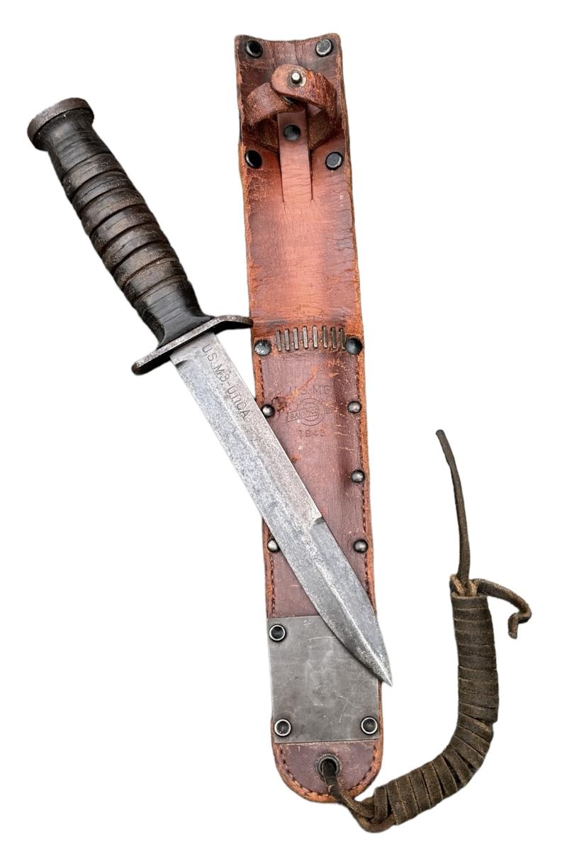 US WW2 M3 Combat Knife in US WW2 M6 Scabbard