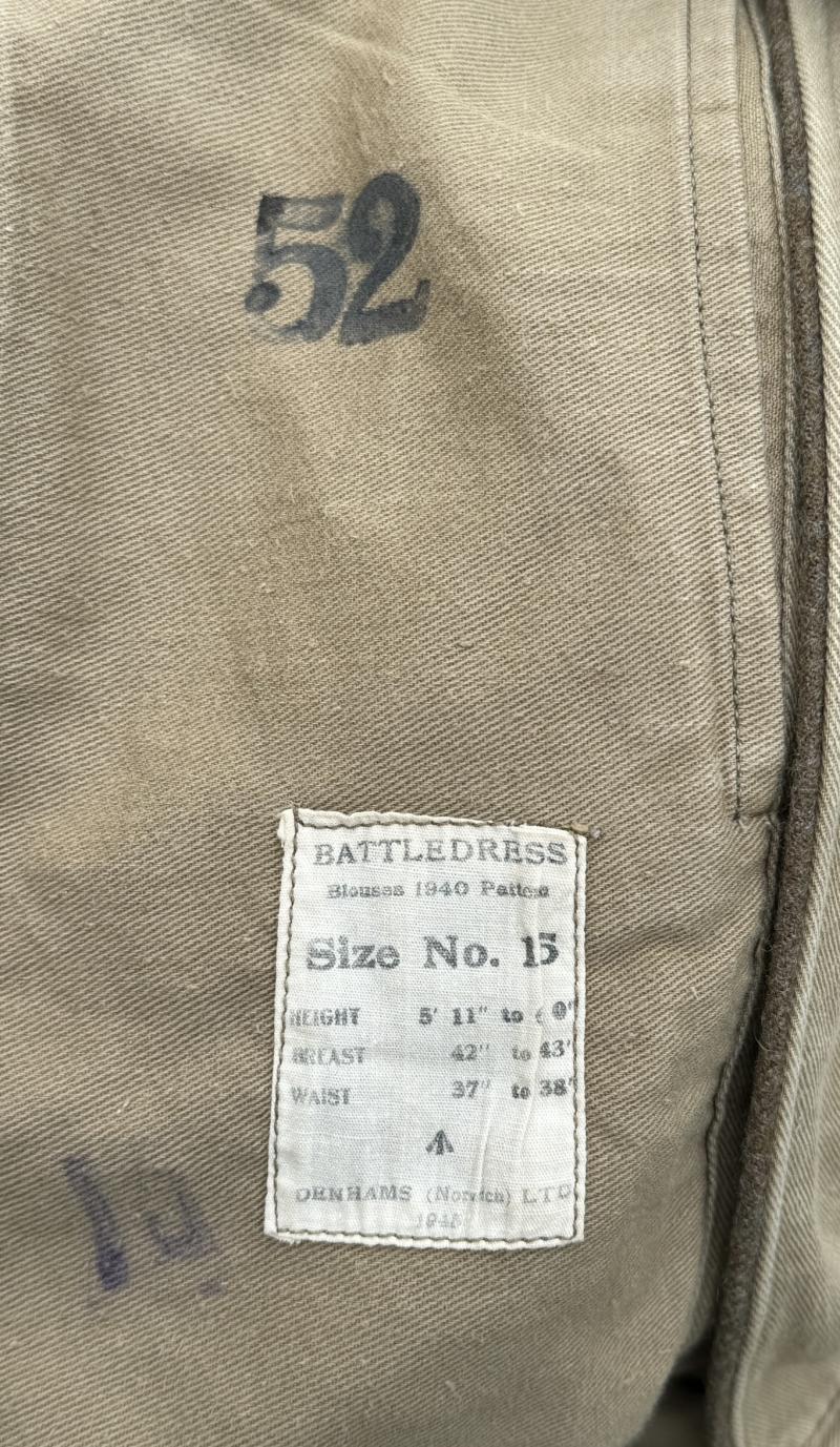 British WW2 40 Pattern Battle Dress