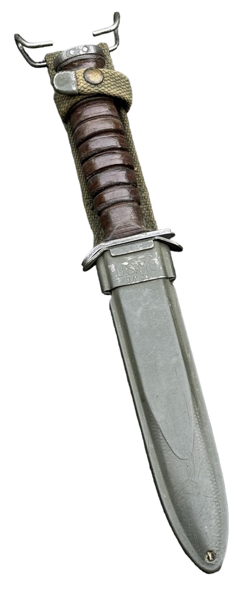 SALE‼️USMC M3 U.S. M8 Combat Knife US M3 fighting knife marked Imperial with US M8 scabbard – fjm44
