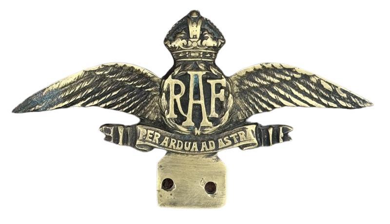 British WW2 RAF Car Sign (Brass)