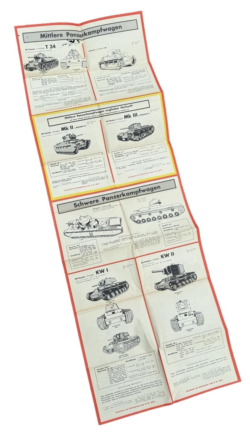 Wehrmacht Panzer-Erkennungstafel 2
