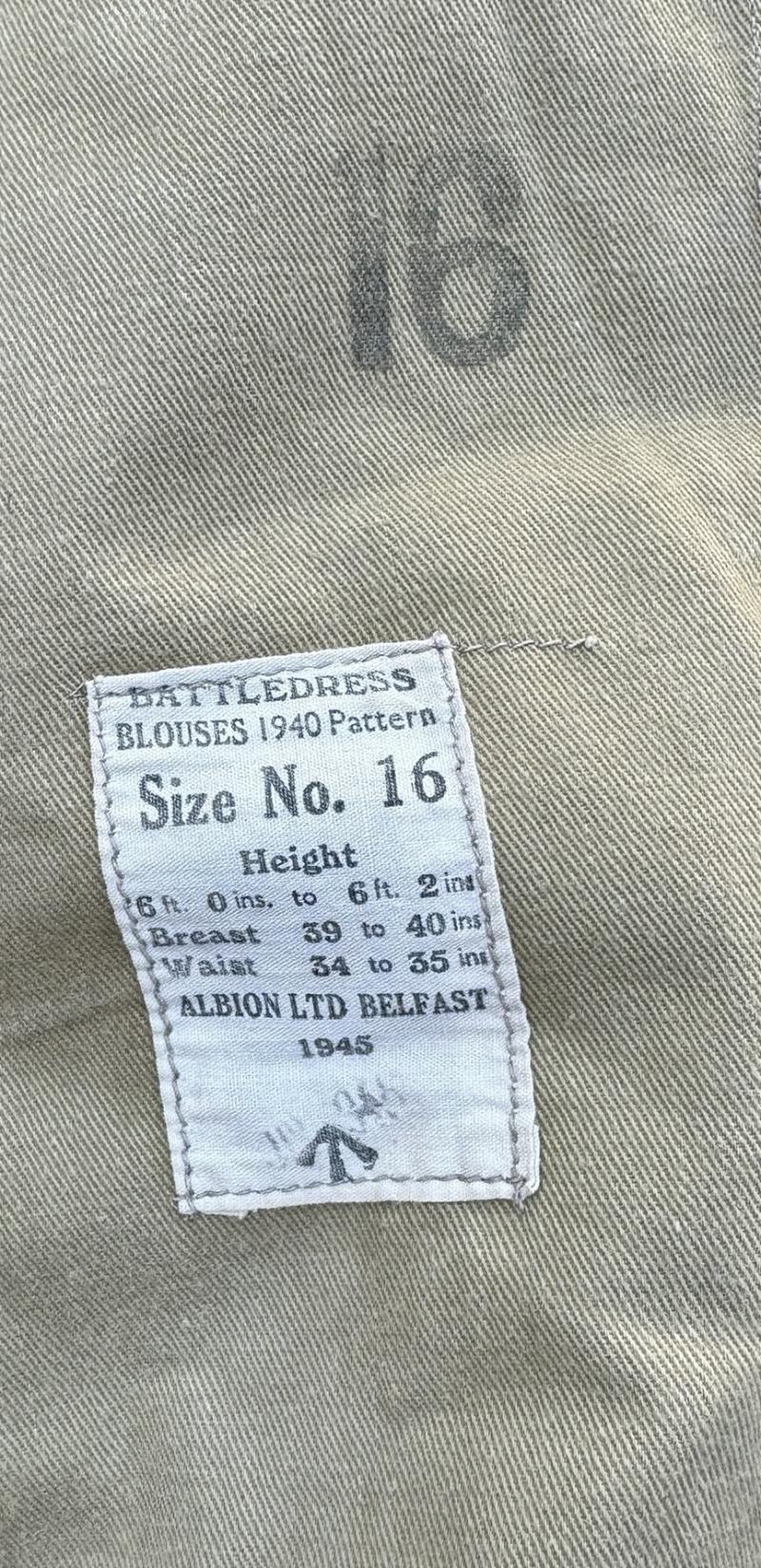British WW2 40 Pattern Battle Dress