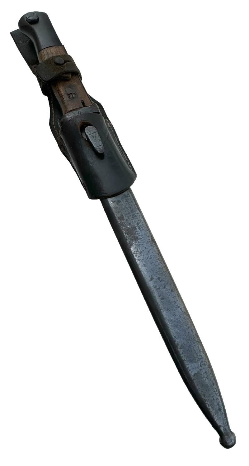 K98 Bayonet with leather Frog (Commercial)