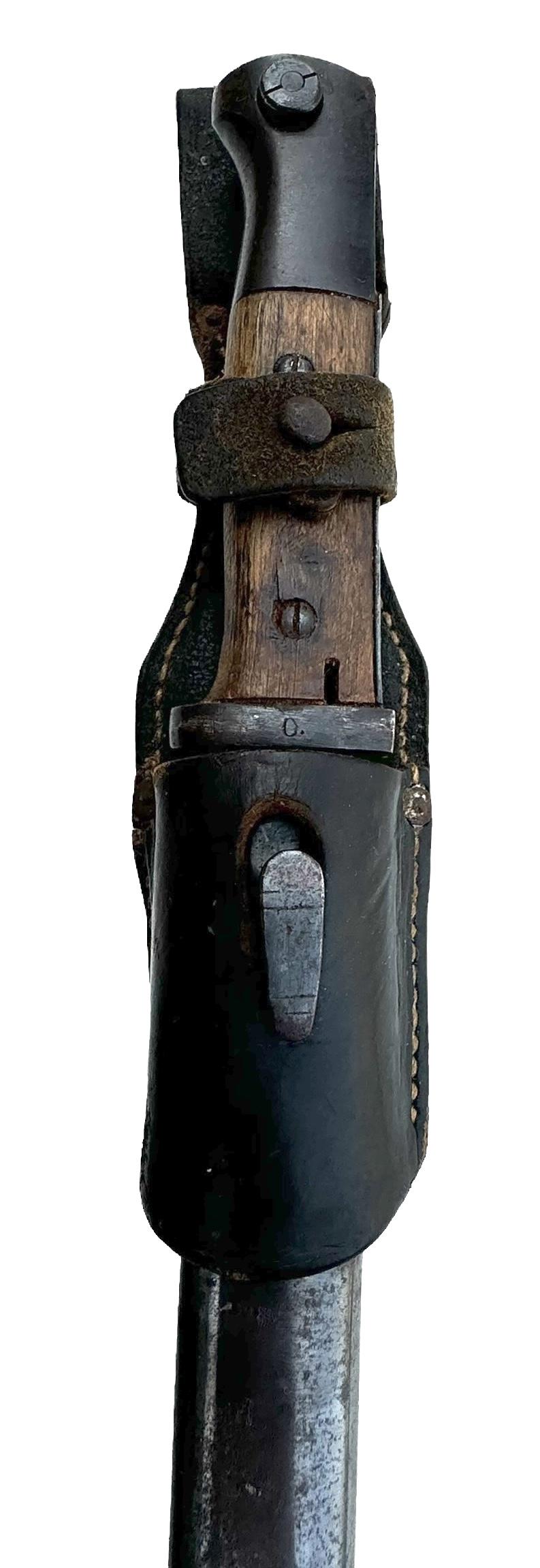 K98 Bayonet with leather Frog (Commercial)
