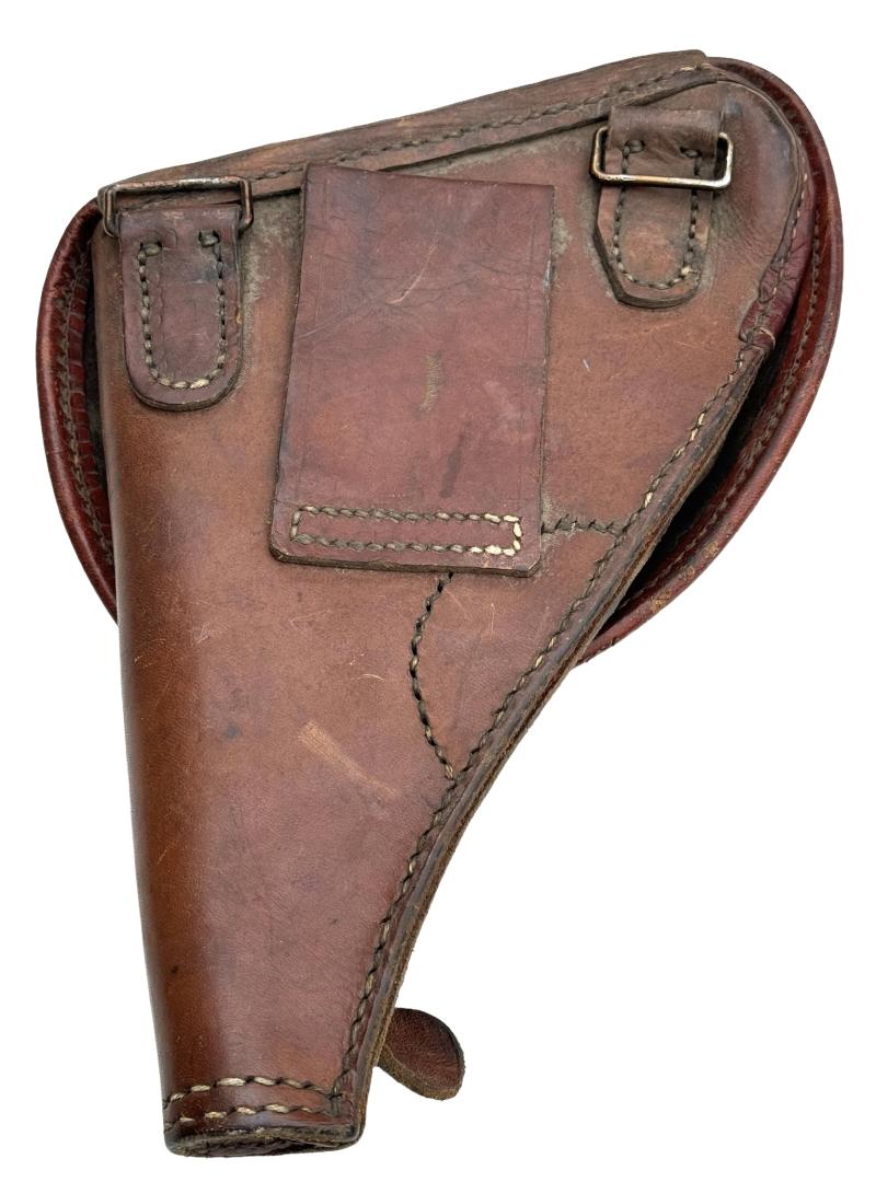 French Leather Revolver Holster Model 1892 WW1 WW2 Clam Shell